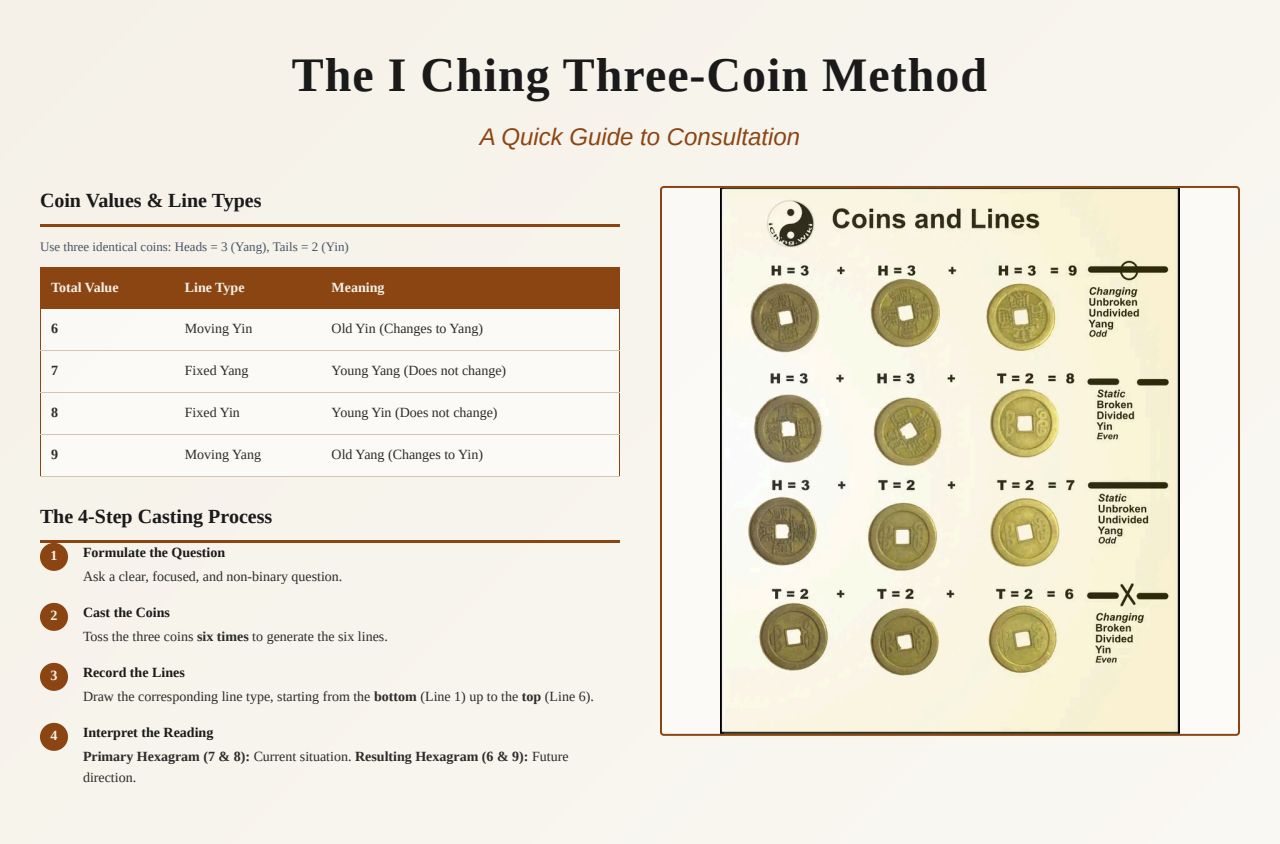 I Ching coin casting process