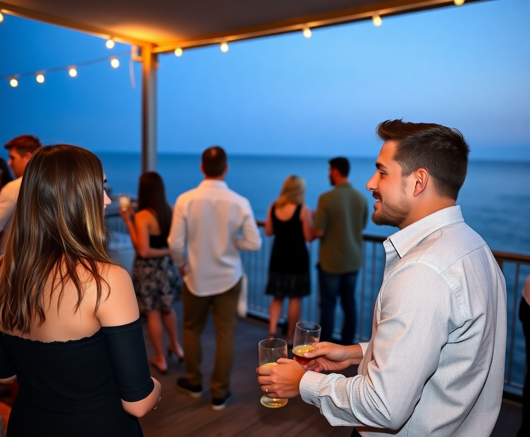 Man in social setting with Perfect Confidence