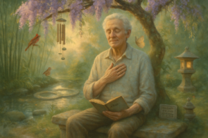 Older man's affirmations for peace